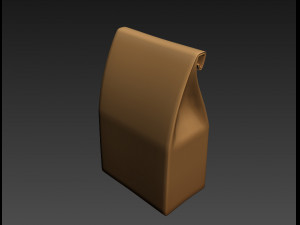 paper bag 3D 模型
