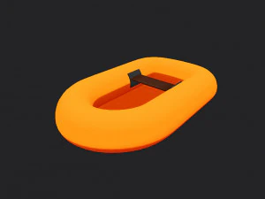 고무 뗏목 3D 모델