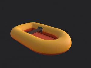 고무 뗏목 3D 모델