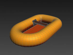 고무 뗏목 3D 모델