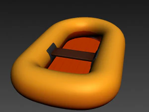 고무 뗏목 3D 모델