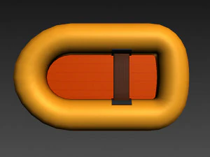 고무 뗏목 3D 모델