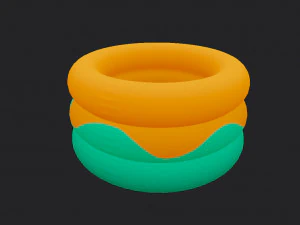 piscina gonfiabile Modello 3D