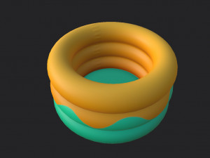 inflatable pool 3D 模型