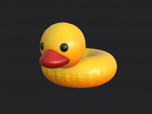 swimming ring duck 3D Model