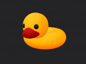 swimming ring duck 3D Model