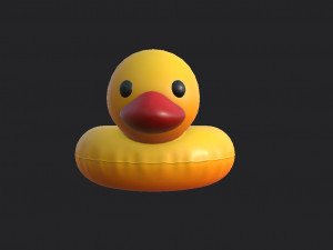 swimming ring duck 3D Model
