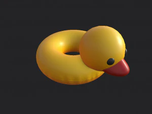 Schwimmring-Ente 3D Modell