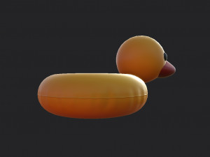 swimming ring duck 3D Model
