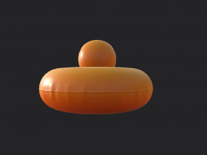 swimming ring duck 3D Model