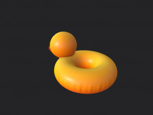 swimming ring duck 3D Model