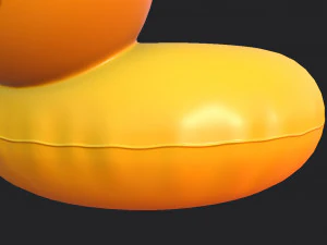 Schwimmring-Ente 3D Modell