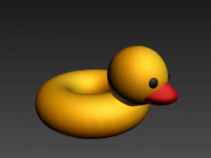 Schwimmring-Ente 3D Modell
