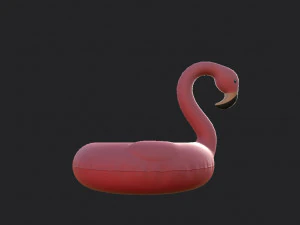 swimming ring flamingo 3D Model