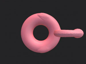 swimming ring flamingo 3D Model
