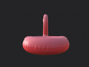 swimming ring flamingo 3D Model