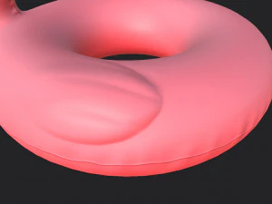 swimming ring flamingo 3D Model