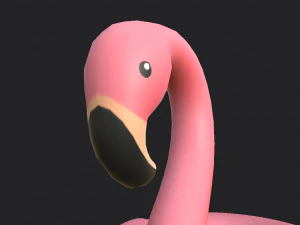 swimming ring flamingo 3D Model