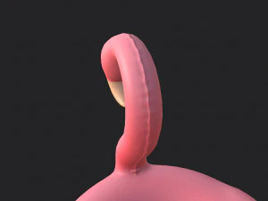 swimming ring flamingo 3D Model