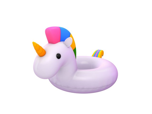swimming ring unicorn 3D 模型 .c4d .max .obj .3ds .fbx .stl .blend 