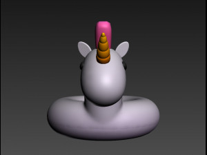 swimming ring unicorn 3D 模型