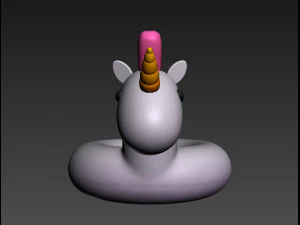 y&uuml;zme simidi tek boynuzlu at 3D Model