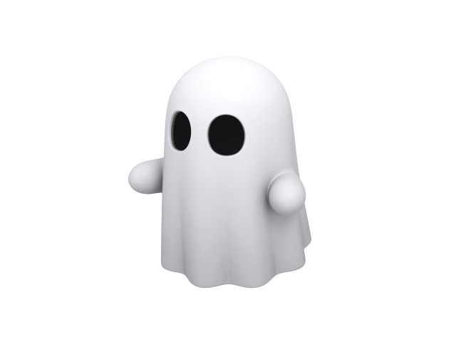 ghost 3D Модель .c4d .max .obj .3ds .fbx .stl .blend 