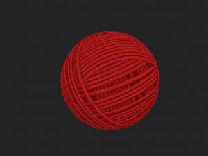 ball of yarn 3D Model
