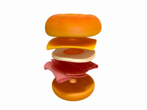 bagel Model 3D