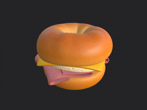 bagel Model 3D