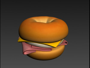 bagel Model 3D