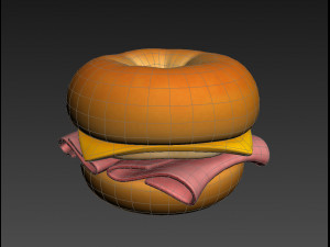 bagel Model 3D