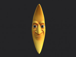 cartoon moon Model 3D