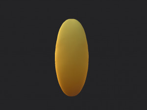 cartoon moon Model 3D
