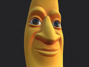 cartoon moon Model 3D