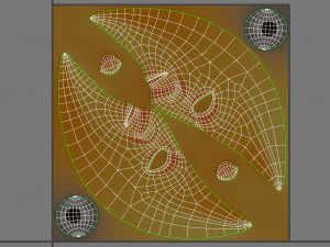 bulan kartun Model 3D