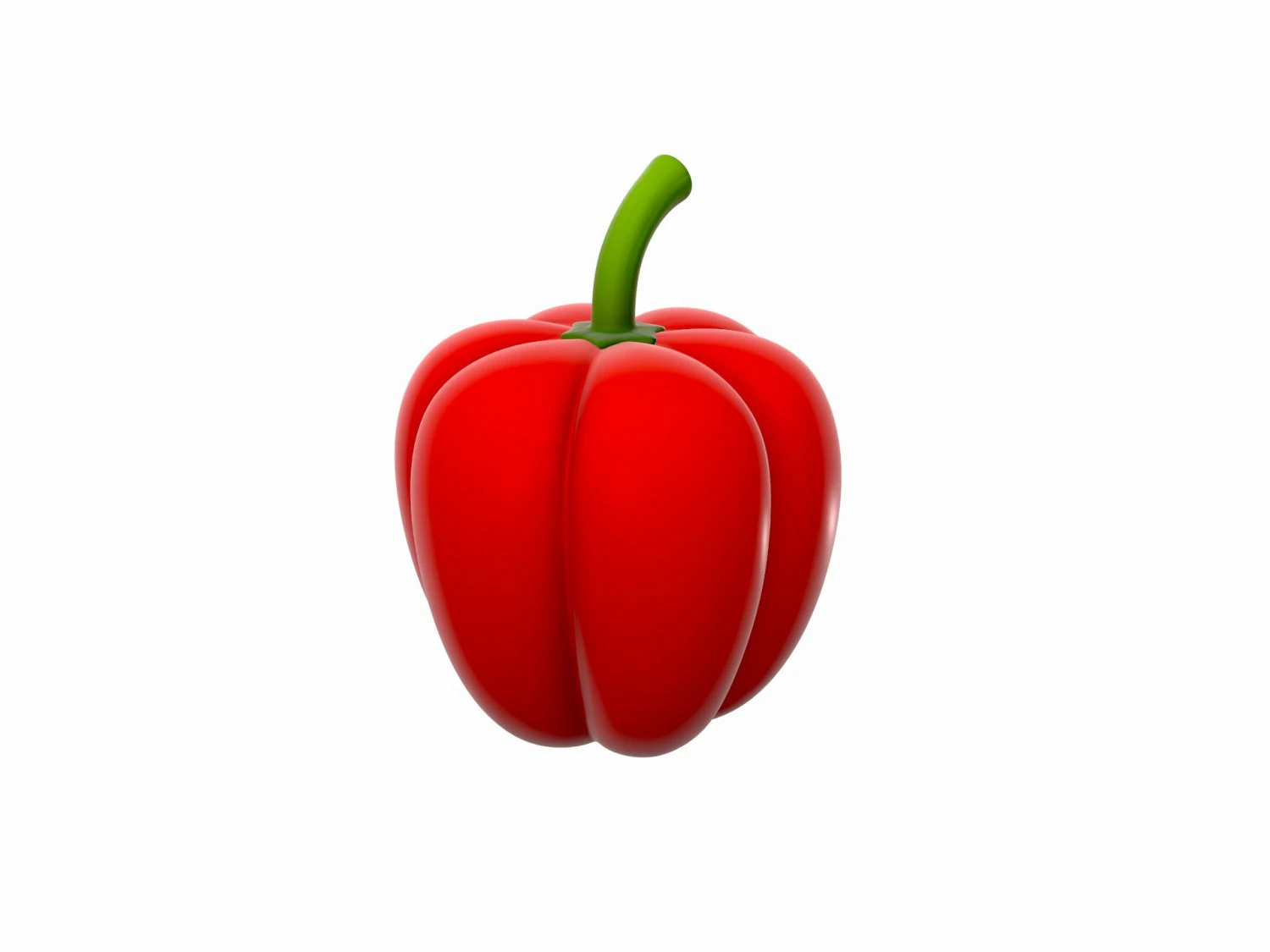 bell pepper 3D Model .c4d .max .obj .3ds .fbx .stl .blend