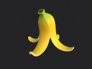banana peel 3D 模型