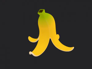 banana peel 3D Model