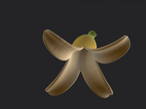 banana peel 3D 模型