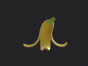 banana peel 3D 模型