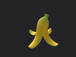 banana peel 3D 模型