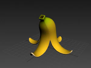 banana peel 3D Model