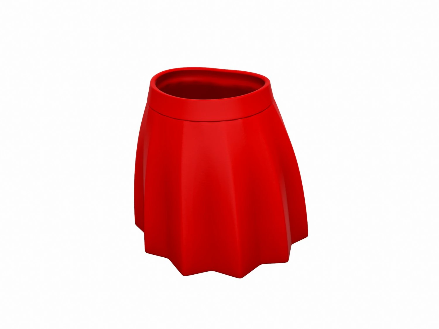 red skirt 3D Model .c4d .max .obj .3ds .fbx .stl .blend 