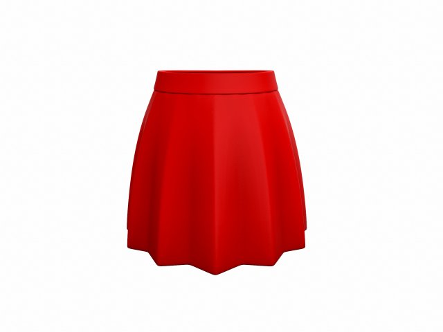 red skirt 3D Model in Clothing 3DExport