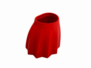 red skirt Modello 3D