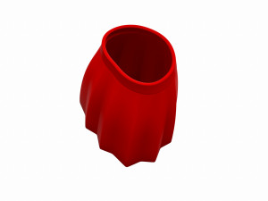red skirt Modello 3D