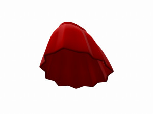 red skirt Modello 3D