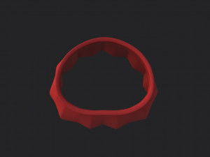 red skirt Modello 3D