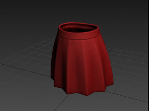 red skirt Modello 3D